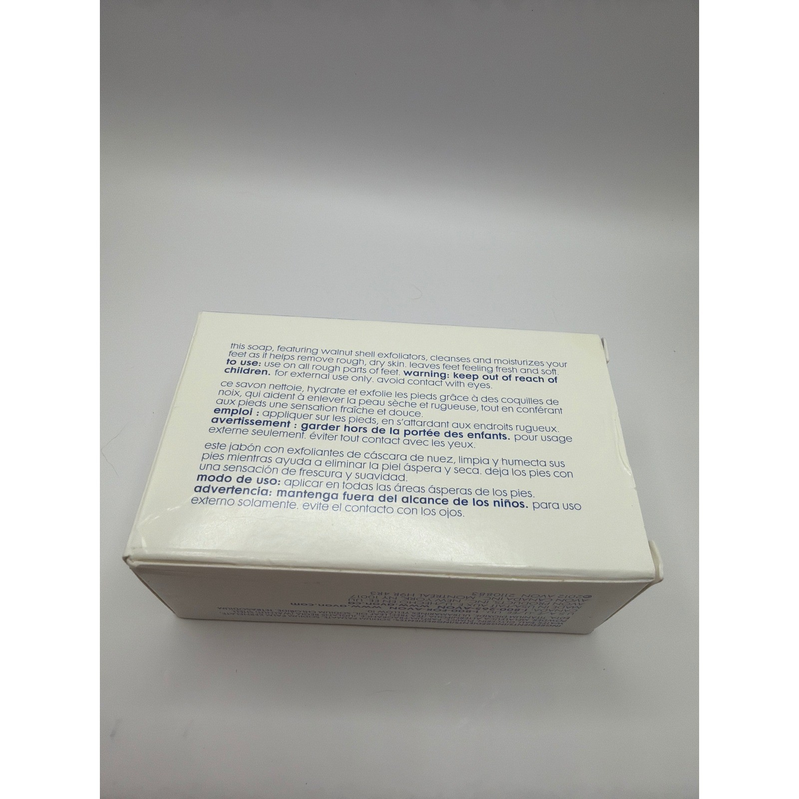 NOS Avon Foot Works Bar Soap 4.2oz Walnut Shell Exfoliating Beautiful Foot Care