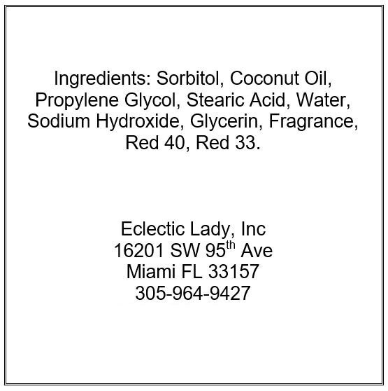 Almonds And Cherries Glycerin Soap by Eclectic Lady, 4 oz Bar