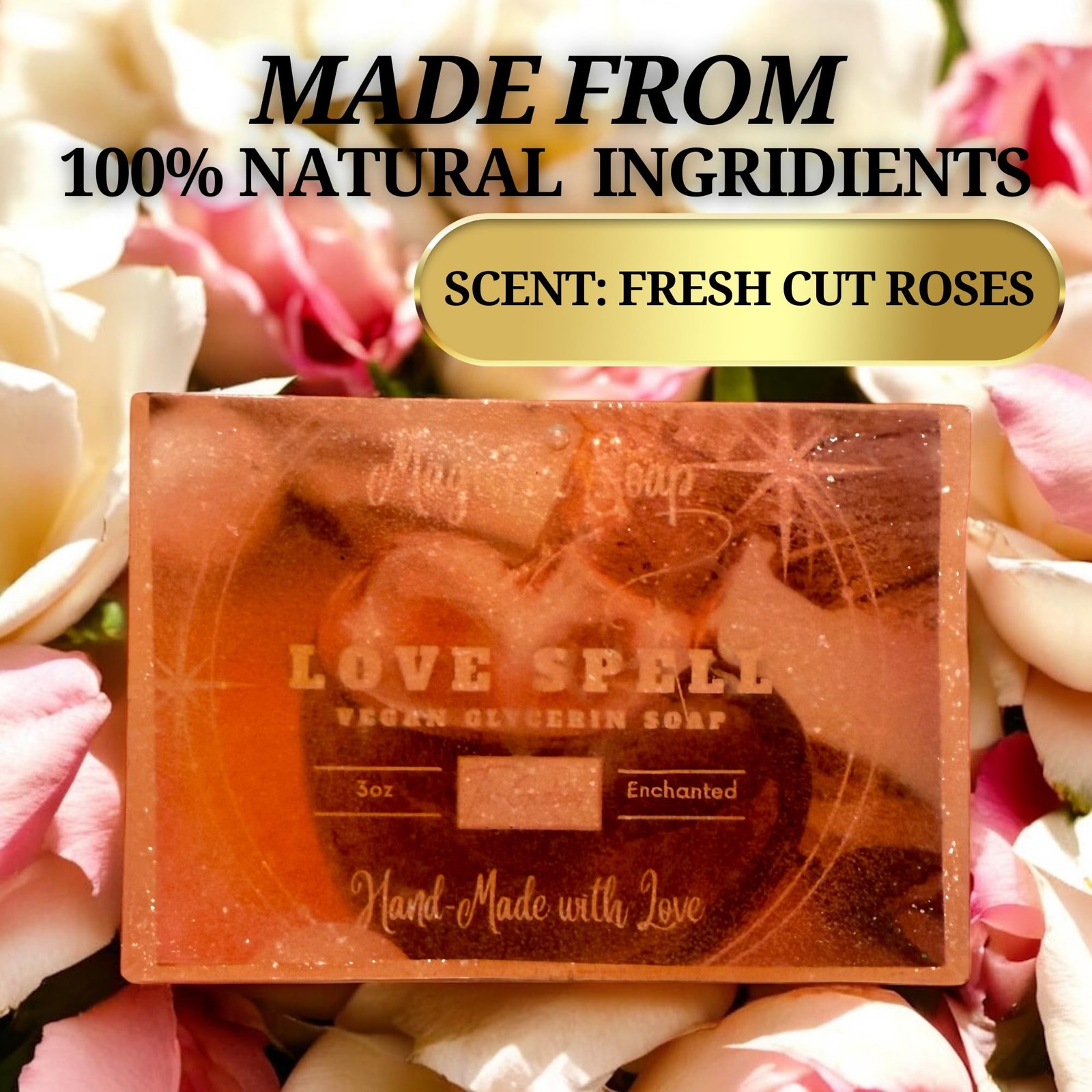 – Love Spell Soap Bar (4 oz) | Handcrafted Ritual Soap for Romance, Attractio…