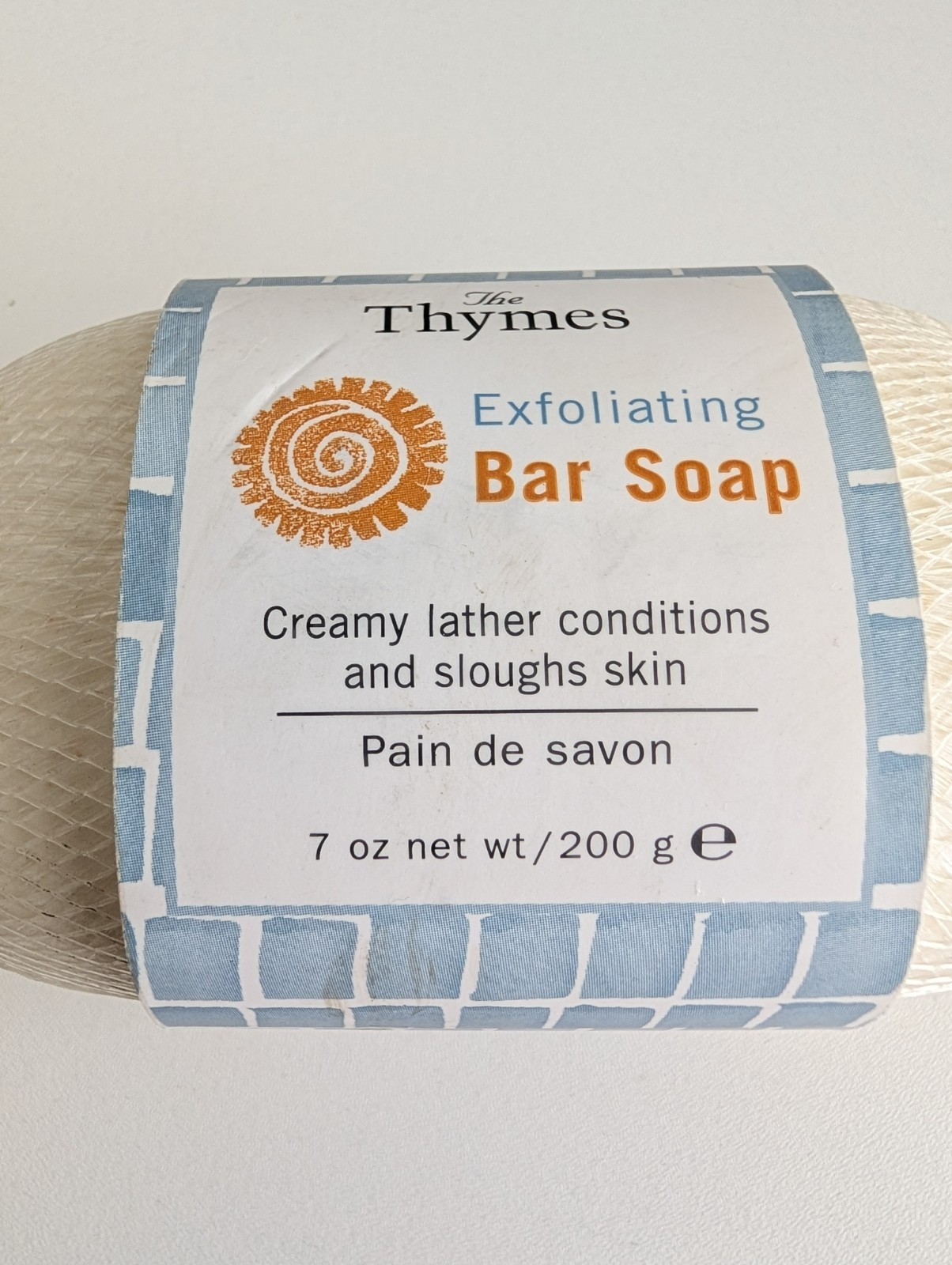 Thymes Exfoliating Bar Soap 7 oz Massage Bar Sealed New