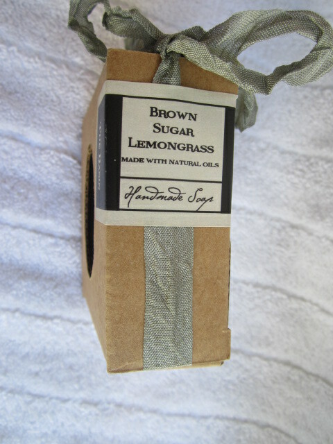 The Basin 1803 Candles, Handmade Soap, Brown Sugar and Lemongrass