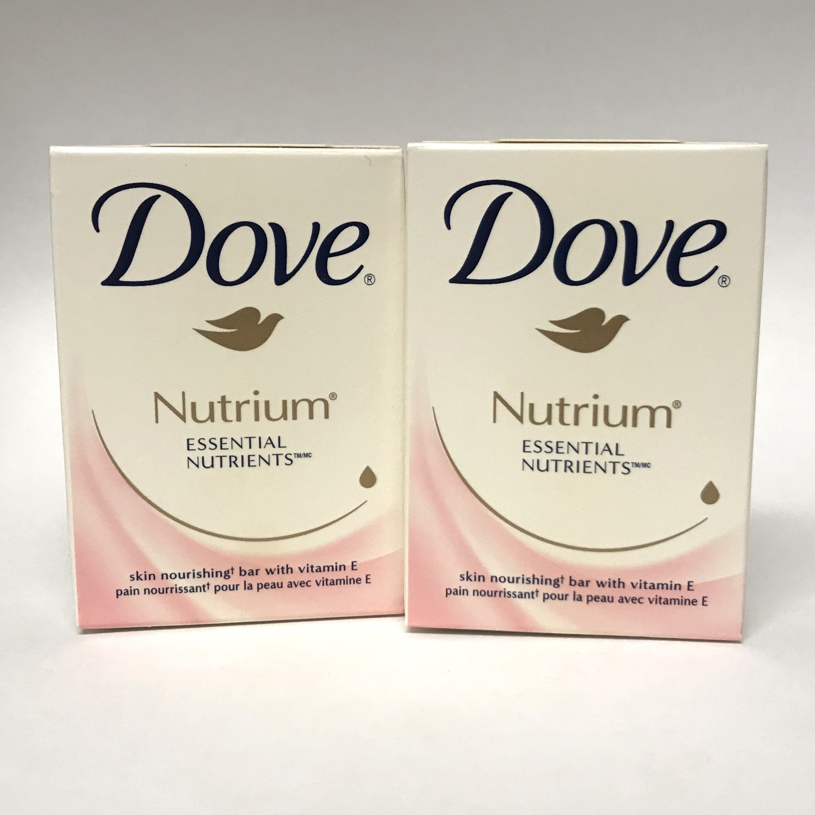 2X Dove NUTRIUM Skin Nourishing Beauty Bar Soap, 4.25oz | Dual Formula | NOS