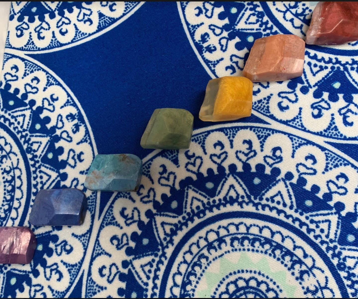 Chakra Soap Set, Soap Rocks, Rainbow Soap, Yoga Soap, Spiritual gift set