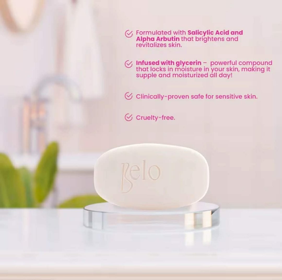 3-PC Belo Essentials Smoothening Whitening Body Bar 90g