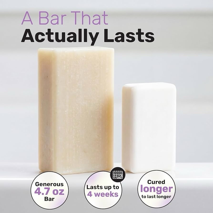 Southern Natural Luxury Goat Milk Soap Bars Lavender, 14 Oz Total, 3 Pk, NEW Lg.