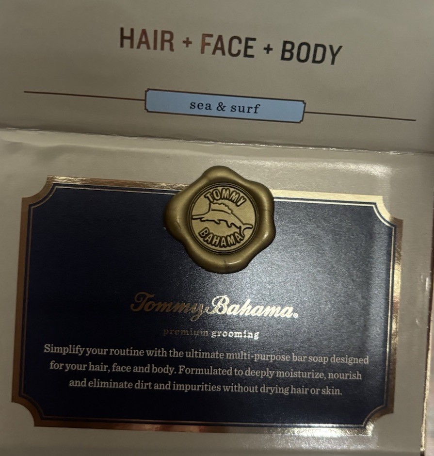 Tommy Bahama Sea Surf Men’s Luxury Jumbo Bar Soap 10 oz for Hair, Face Body