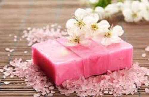 Perfumed soap body Jadore Good smell Handmade Natural Refreshing color Red lasts