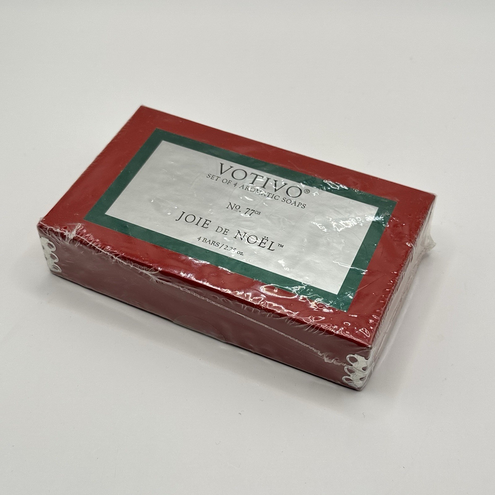 Votivo 4 Aromatic Soaps No 77 Jolie De Noel 2.25 oz Each Sealed