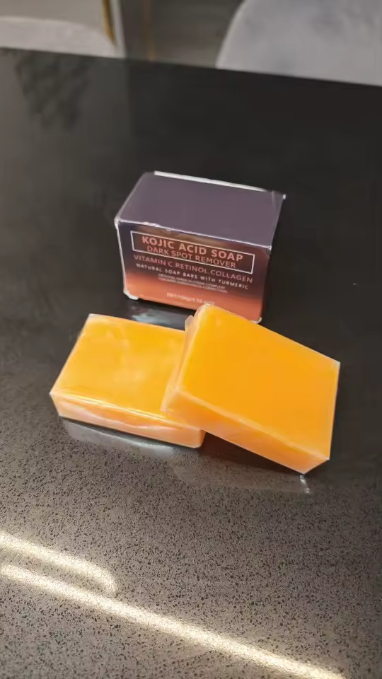 Kojic Acid Dark Spot Remover Whitening Soap Bars with Vitamin C Retinol Collagen