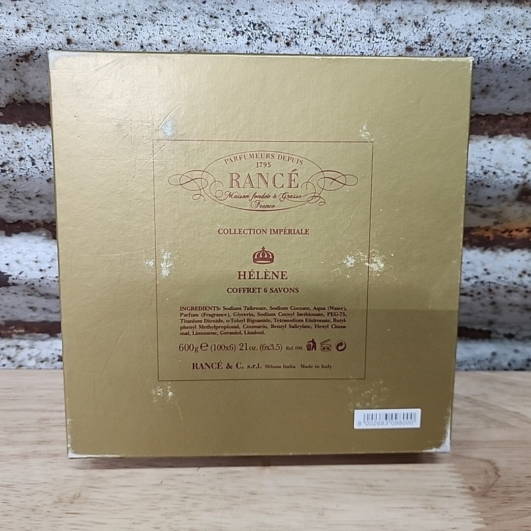 RANCÉ Soap Box 6 Bars HELENE Rance 1795 Elegant Perfume Soaps NEW