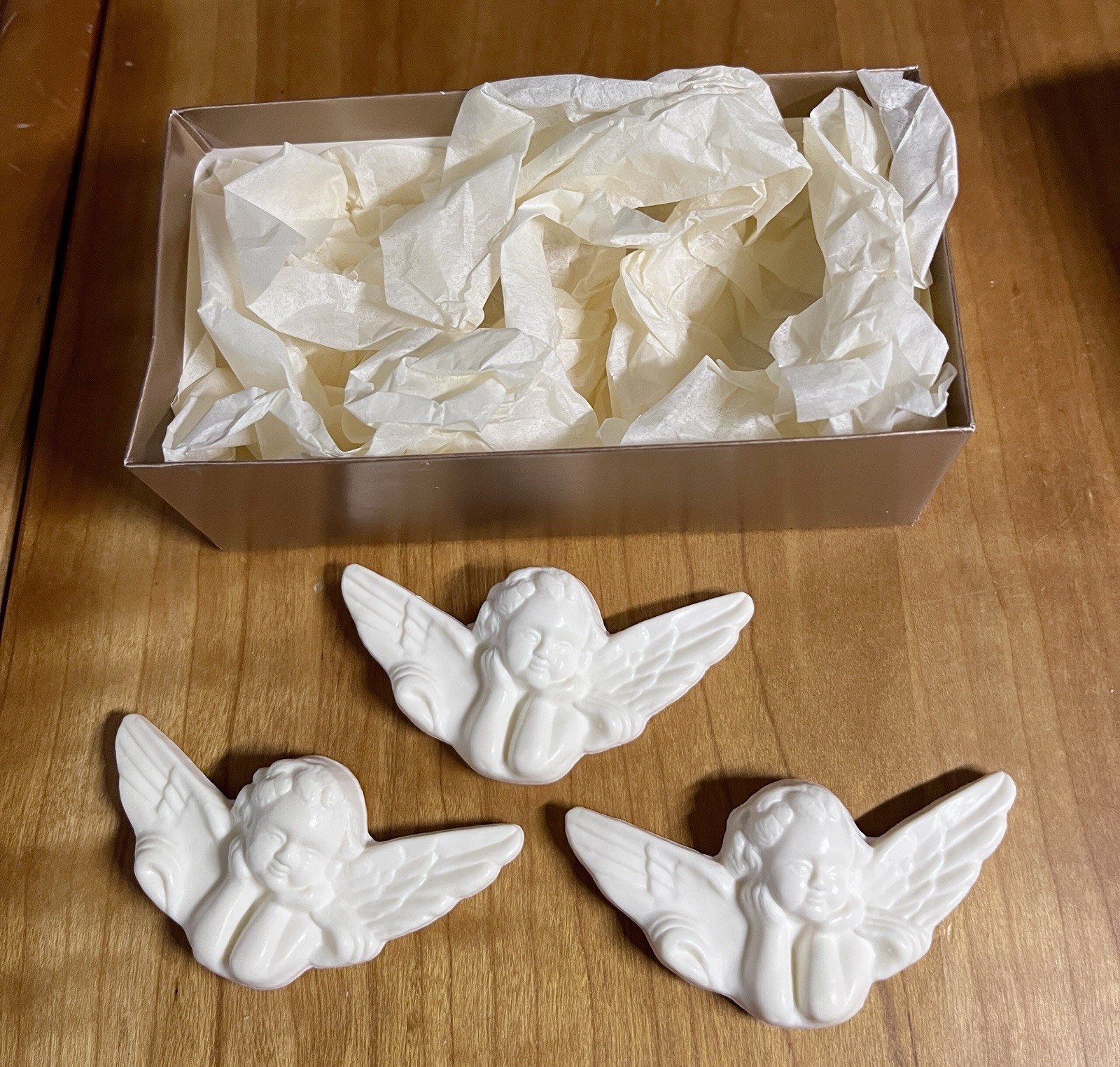 Gianna Rose Atelier THREE ANGEL SHAPED SOAPS New Wt. 1.95oz New in Box