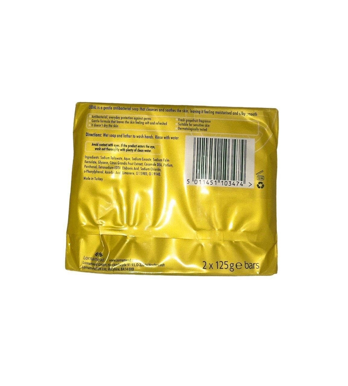 Cidal 250g Natural Antibacterial Soap – Pack of 2
