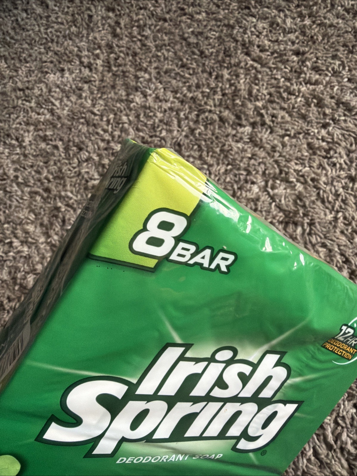 New Irish Spring Original 8 Bar Soap Pack 3.75 Oz 12 Hr Protection Clean Fresh