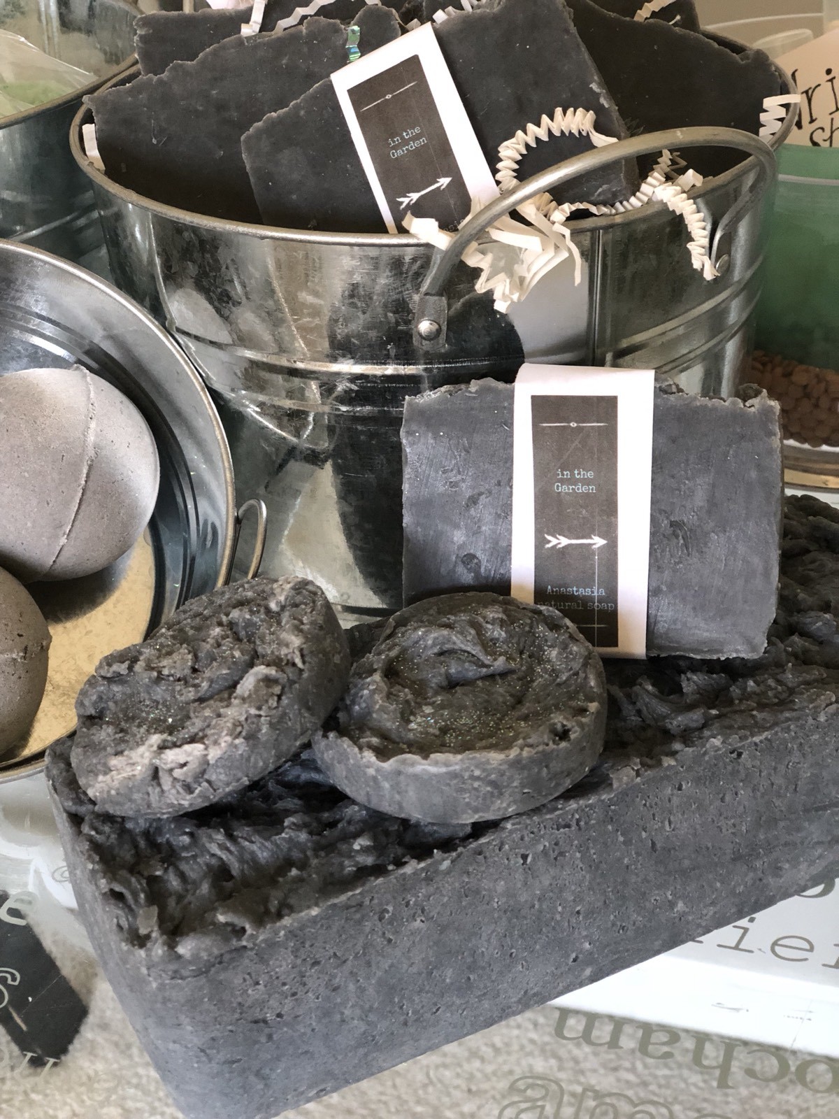 5 Oz Natural Detox Soap Charcoal Bentonite W/Soap Saver Anastasia In The Garden