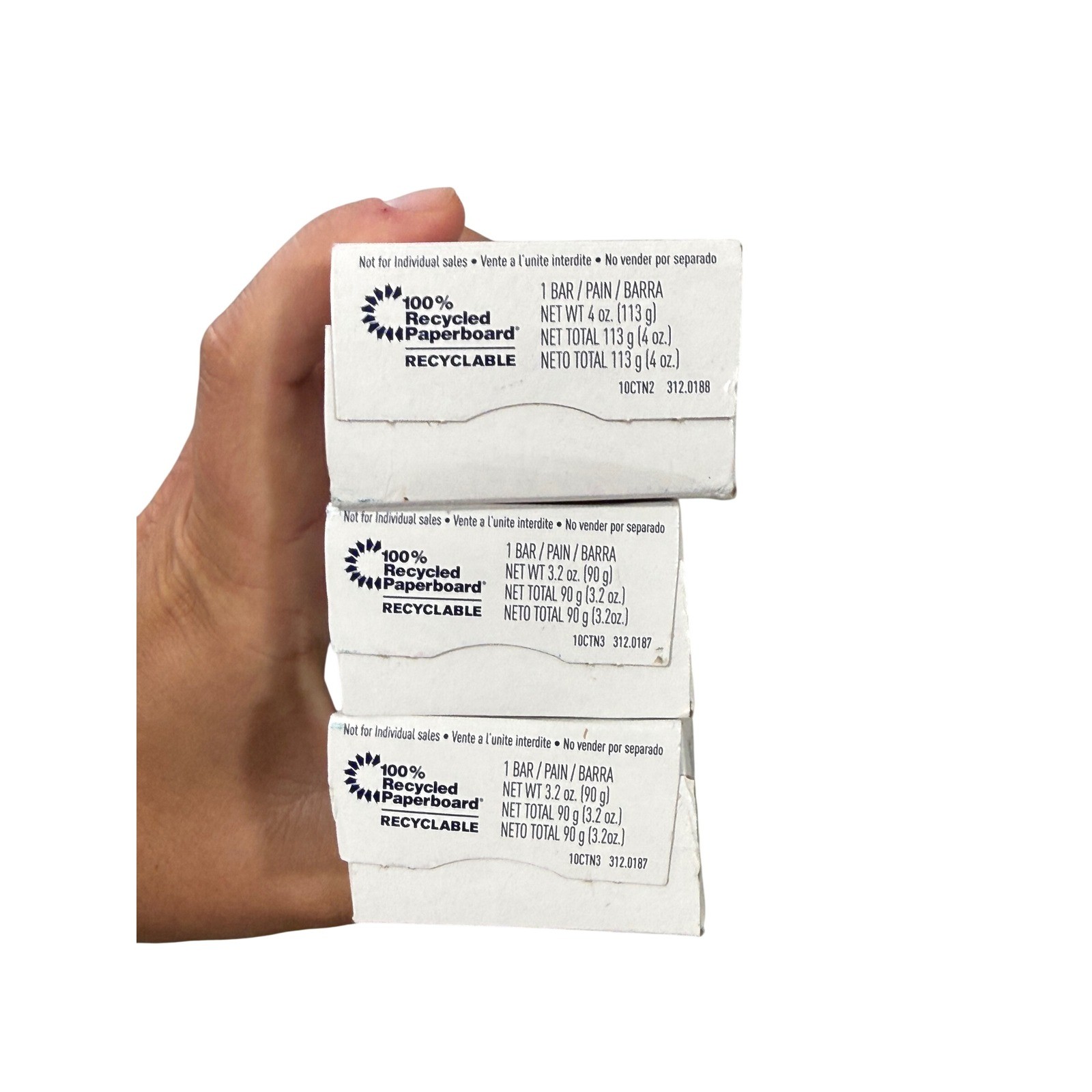 Zest Fully Clean Bar Soap Lot of 3 Paraben Free 4oz and 3.2oz Bars White