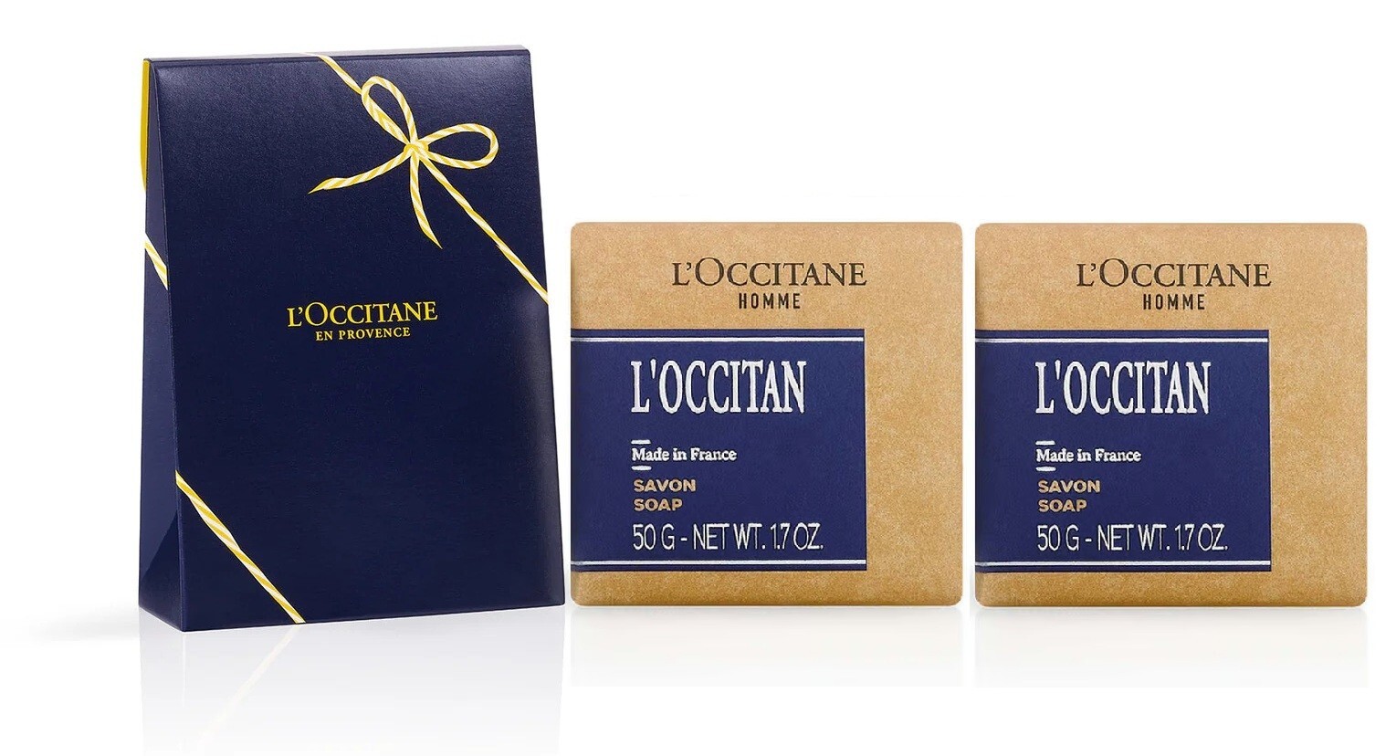 2 PC L’Occitane En Provence L’OCCITAN Men’s Soap 2 X 1.7 OZ. NIB