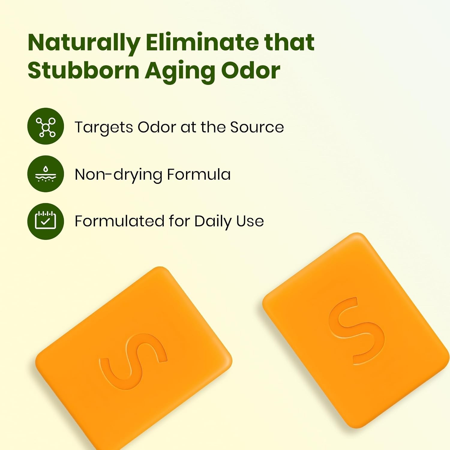Japanese Persimmon Soap | Body Odor Bar – Old People Smell Cleanser, 2 Pack |…