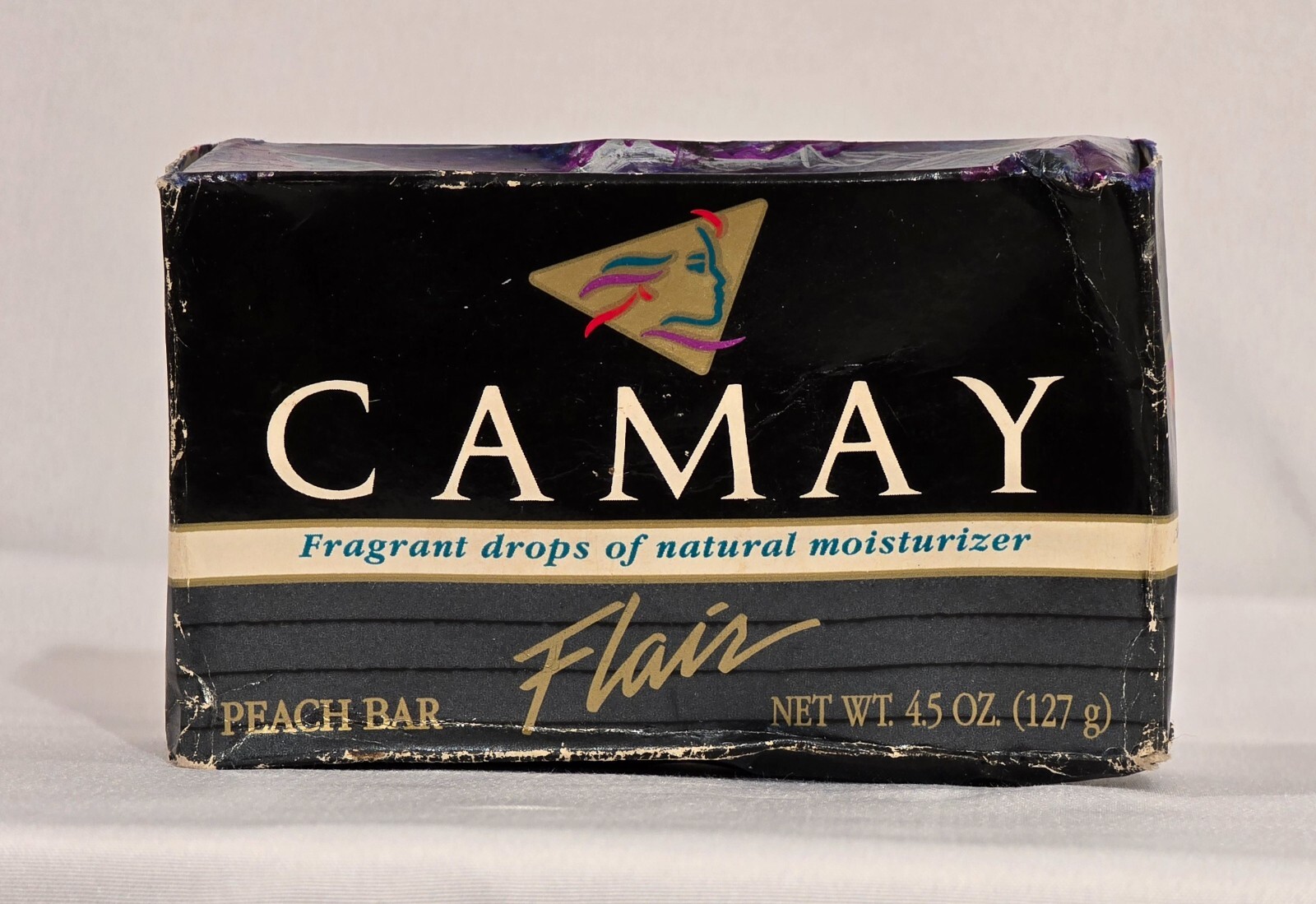 Vintage 1992 P&G Discontinued Camay Flair Natural Moisturizer Peach Bar Soap