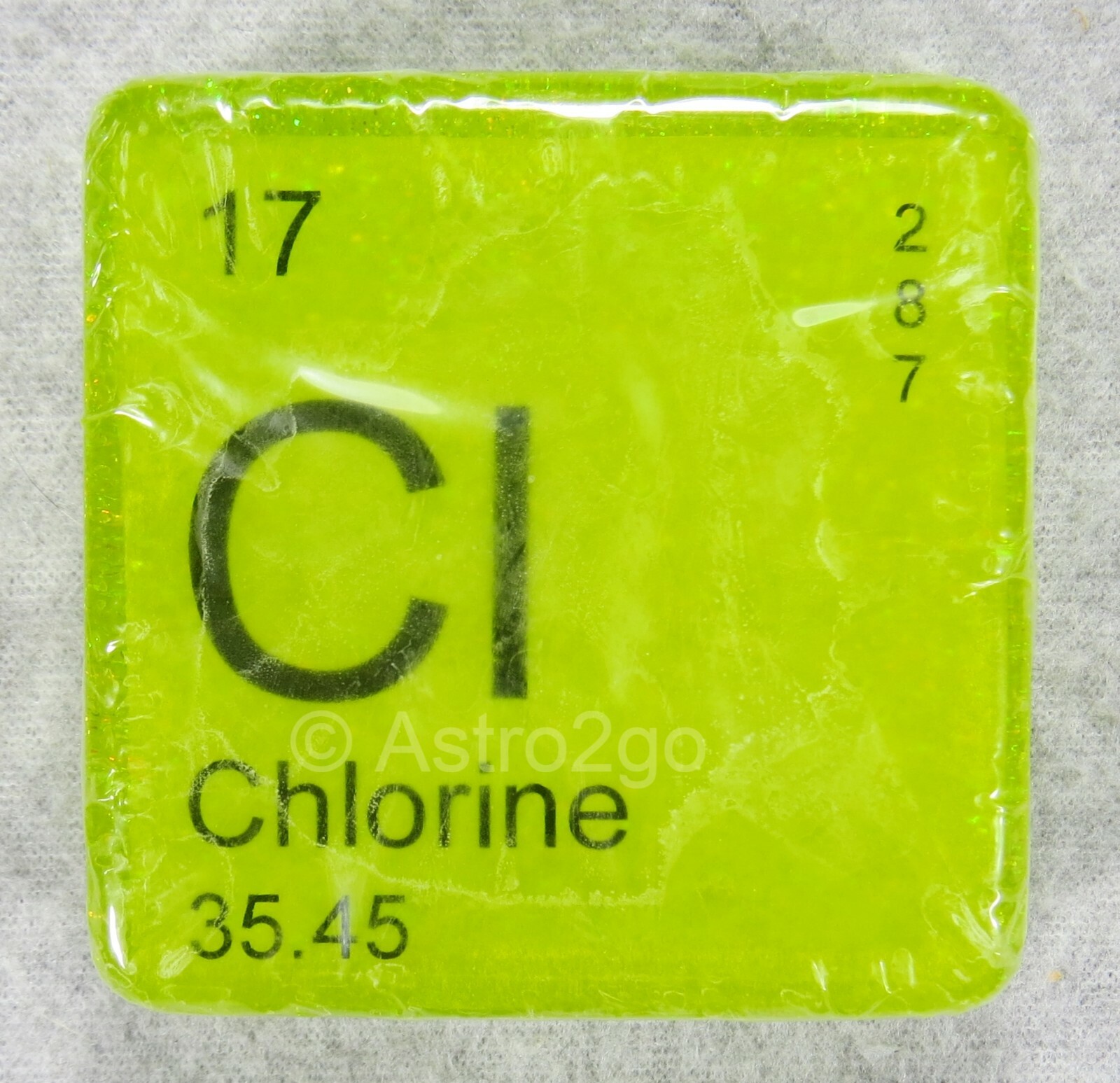 PERIODIC TABLE ELEMENT “Cl” CHLORINE NOVELTY HAND BATH SOAP-4 oz JUST BUBBLY NEW