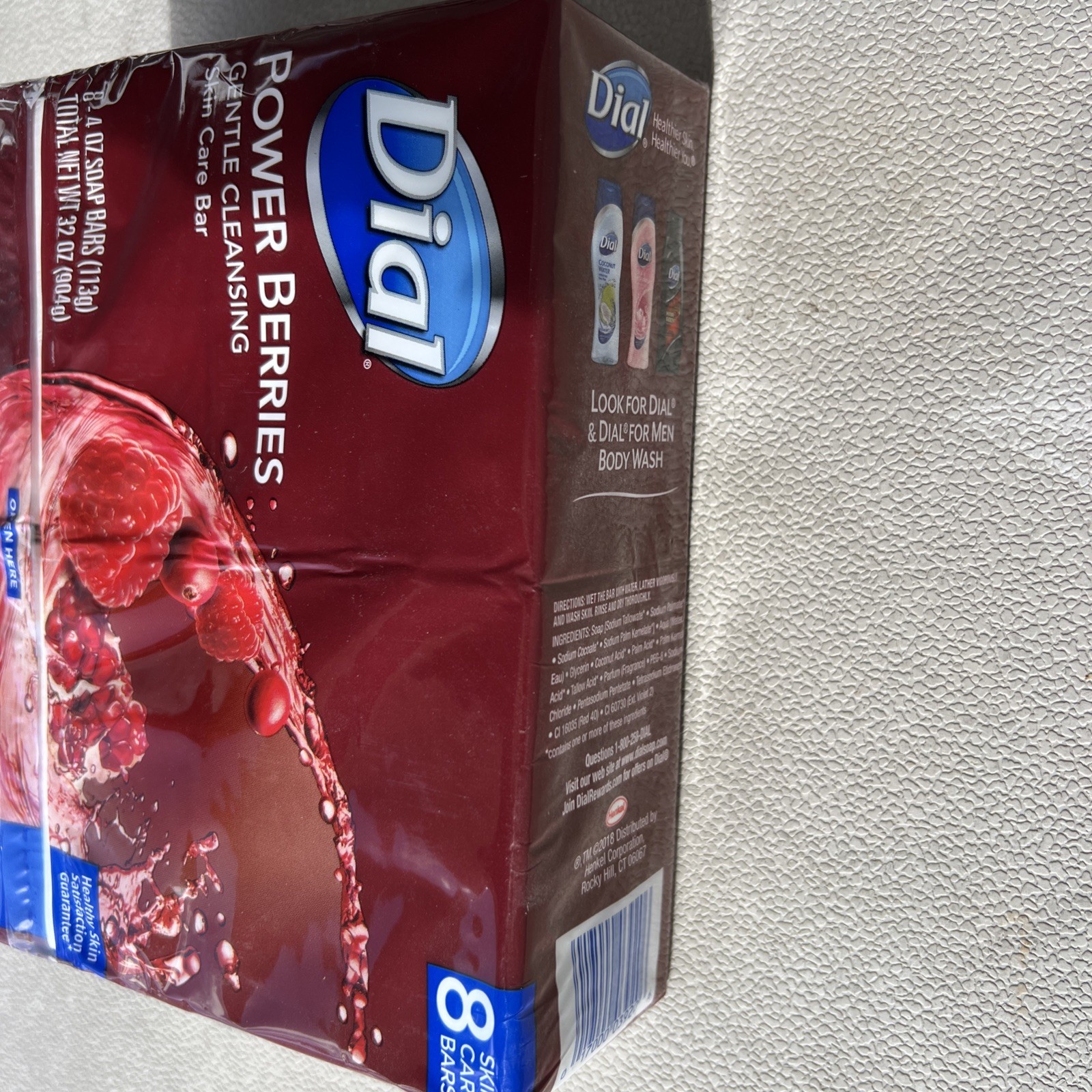 Dial Power Berries Bar Soap 4oz – Red (8 Pack) – SEALED. Rare!
