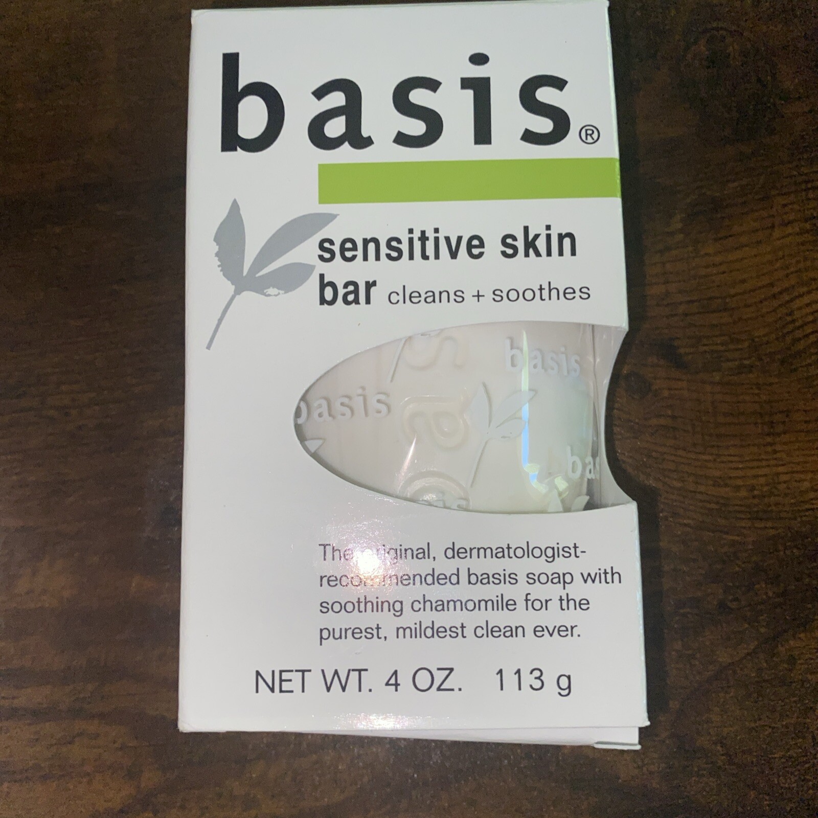6 Bars Basis Sensitive Skin Soap – Cleans & Soothes with Chamomile & Aloe Vera