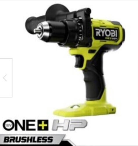 RYOBI 18V HP BRUSHLESS CORDLESS HAMMER DRILL DRIVER WITH AUXILILARY HANDLE NEW