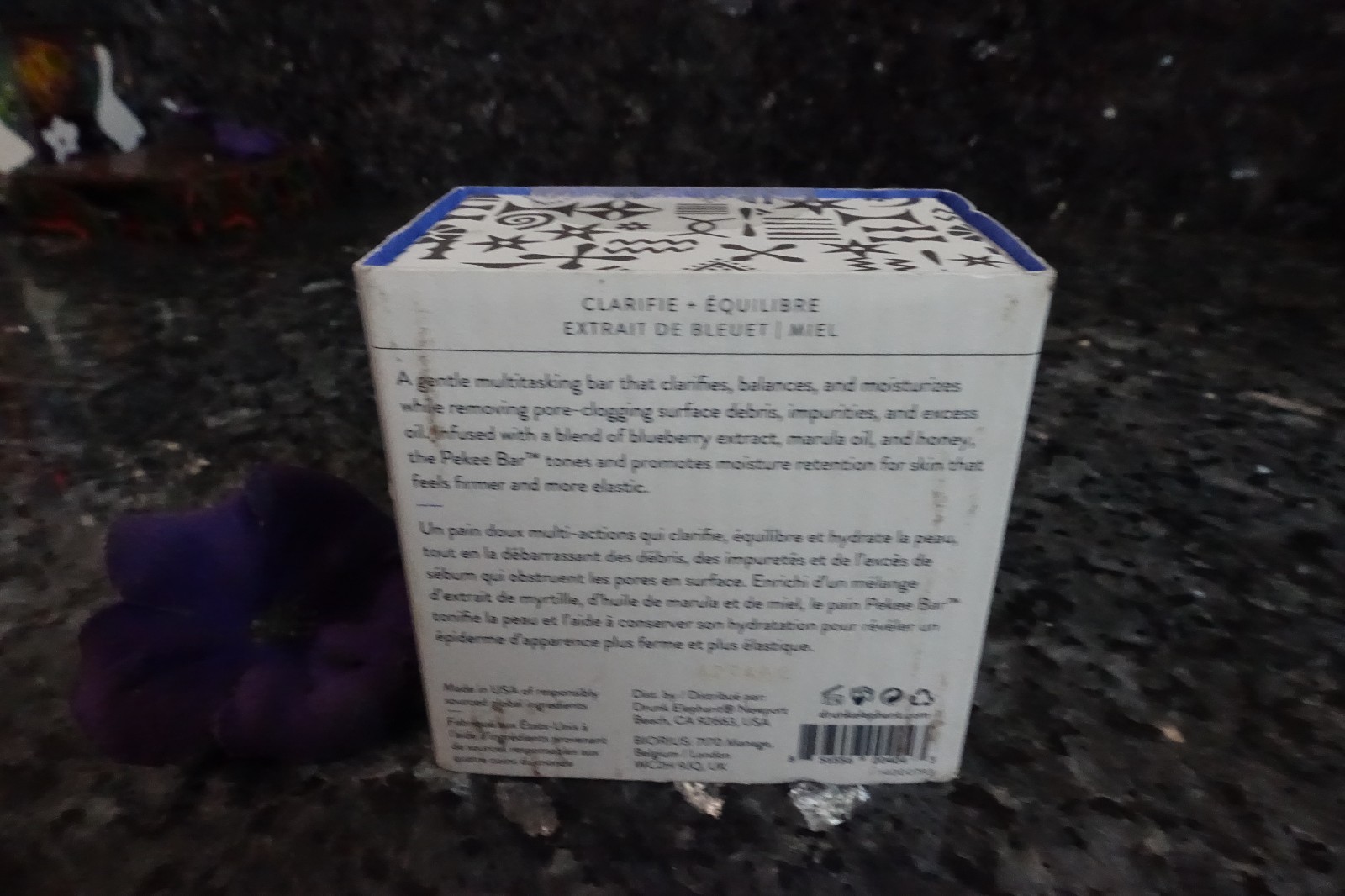 Drunk elephant pekee bar blueberry extract honey new in box 4oz