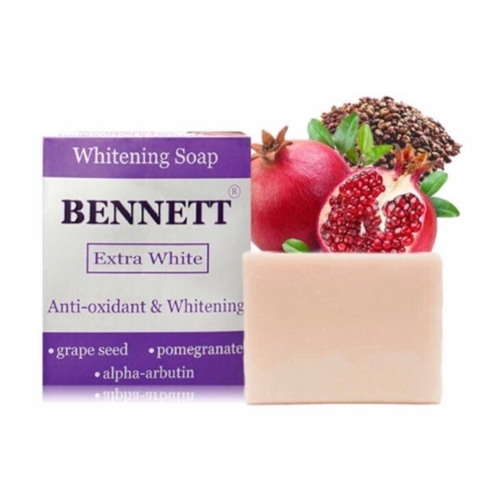 x2pcs – Bennett Extra White Anti-Oxidant & WHITENING SOAP 130g (From Thailand)