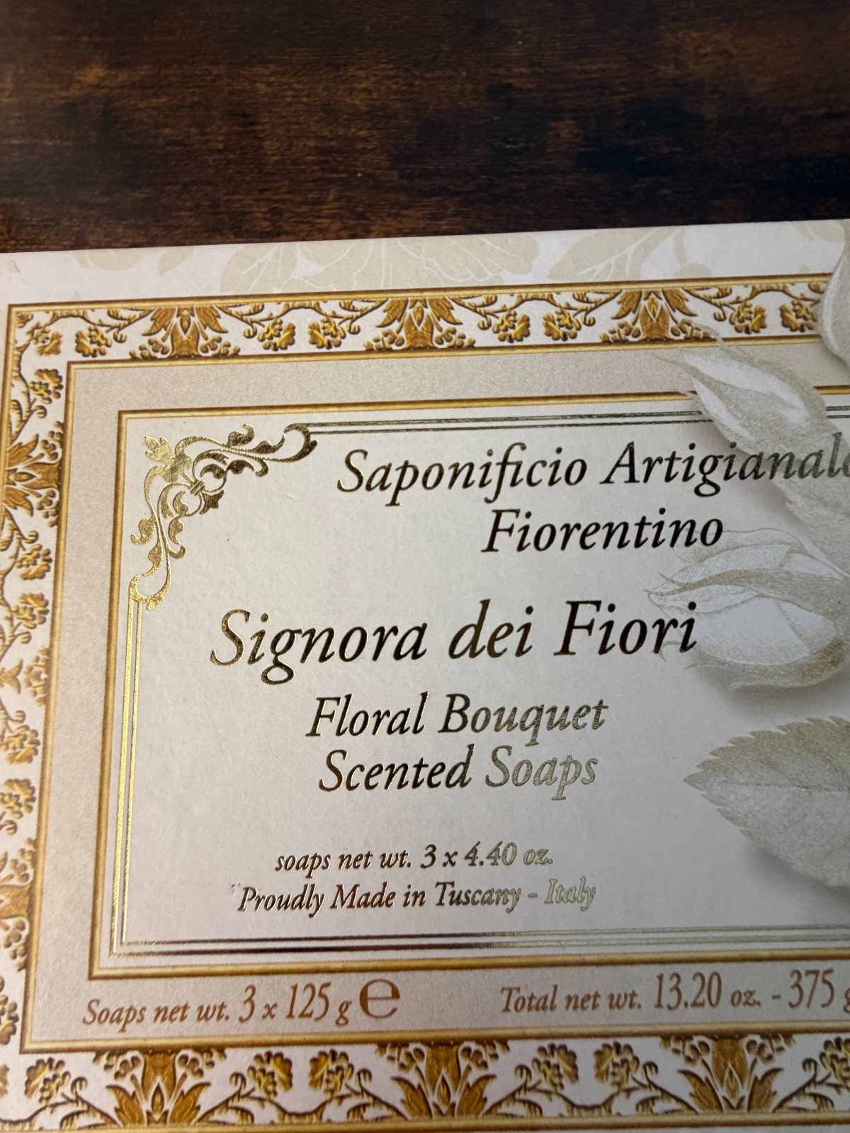 Saponificio Artigianale Fiorentino Signora dei Fiori Soap Set 3×4.40 Bars Floral