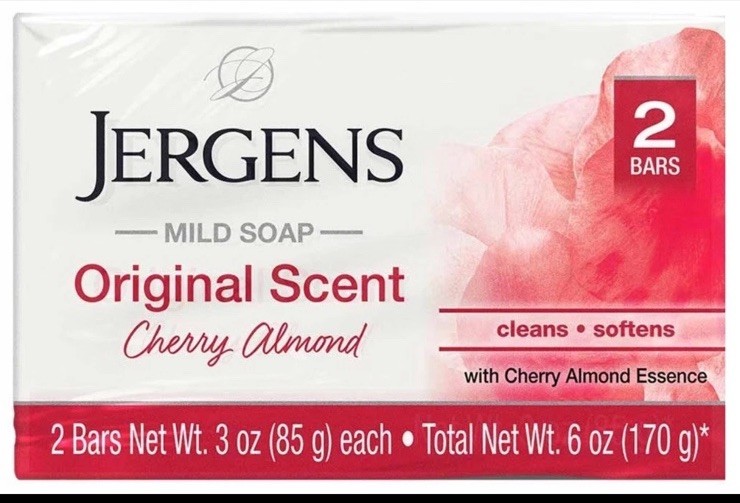 12 PACK- Jergens Mild Soap Original Cherry Almond Scent, 24 BARS – 3 Oz. (Each)