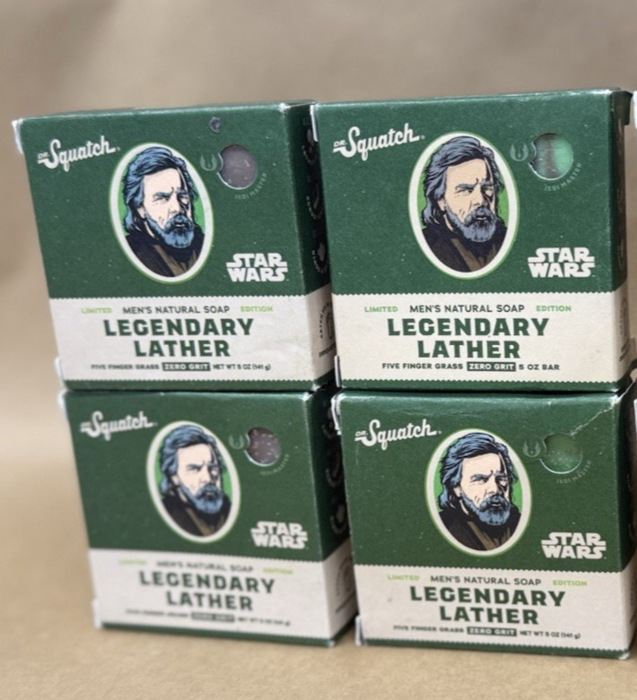 4 Dr. Squatch STAR WARS Legendary Lather, Zero Grit Wash Soap
