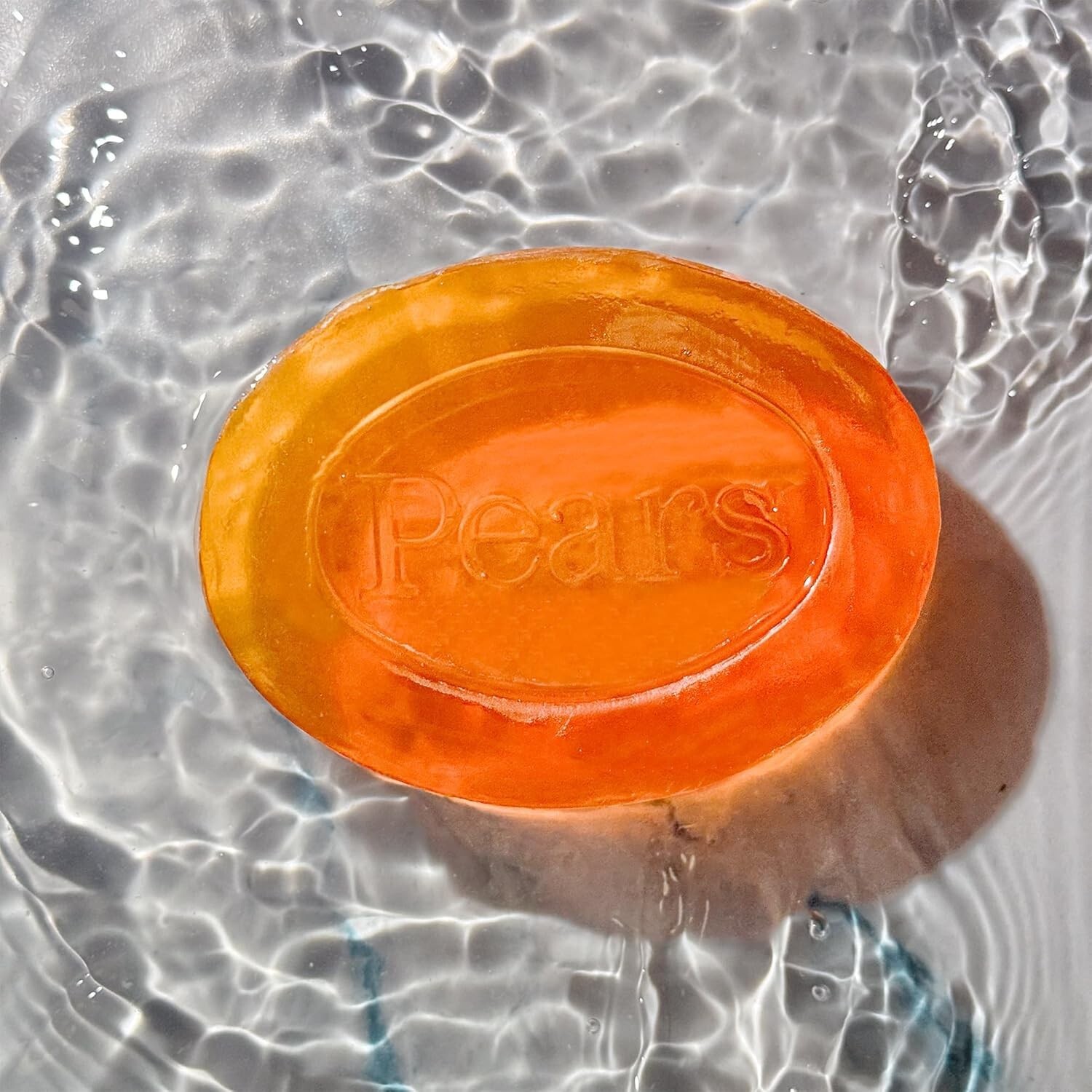 Pack of 3 Pears Transparent Glycerin, Natural Oils Bar Soap 3.53 Oz ORANGE COLOR