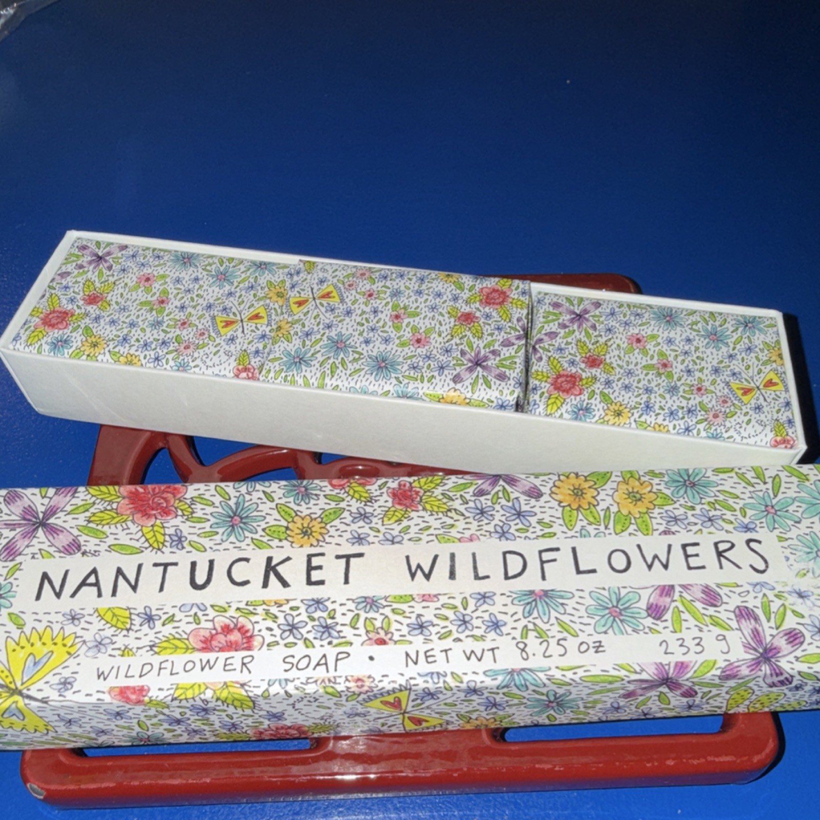 Nantucket Wildflowers Wildflower Soap Bars 8.25 oz Floral Body Bars Multicolor