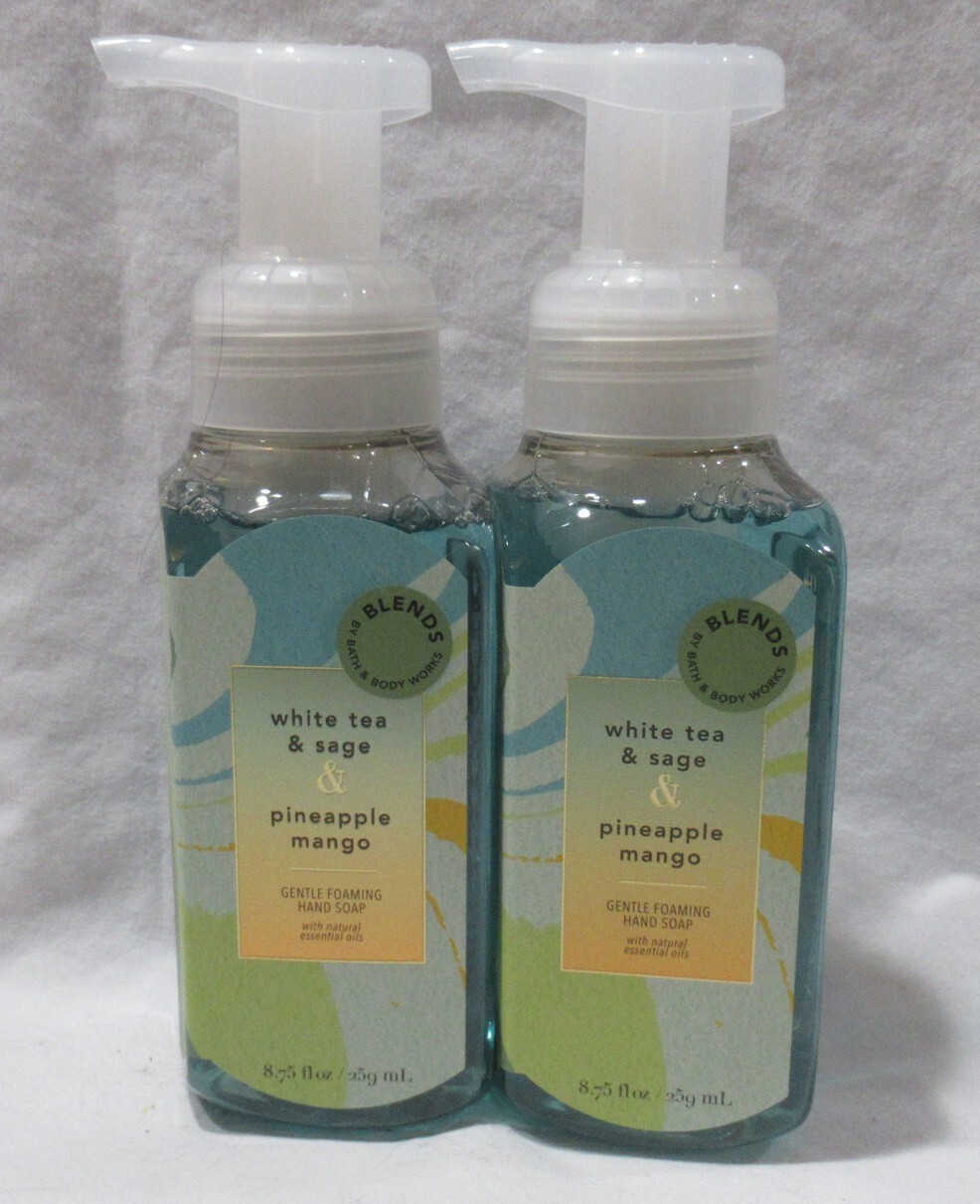 BLENDS by Bath & Body Works Foaming Hand Soap WHITE TEA & SAGE + PINEAPPLE MANGO