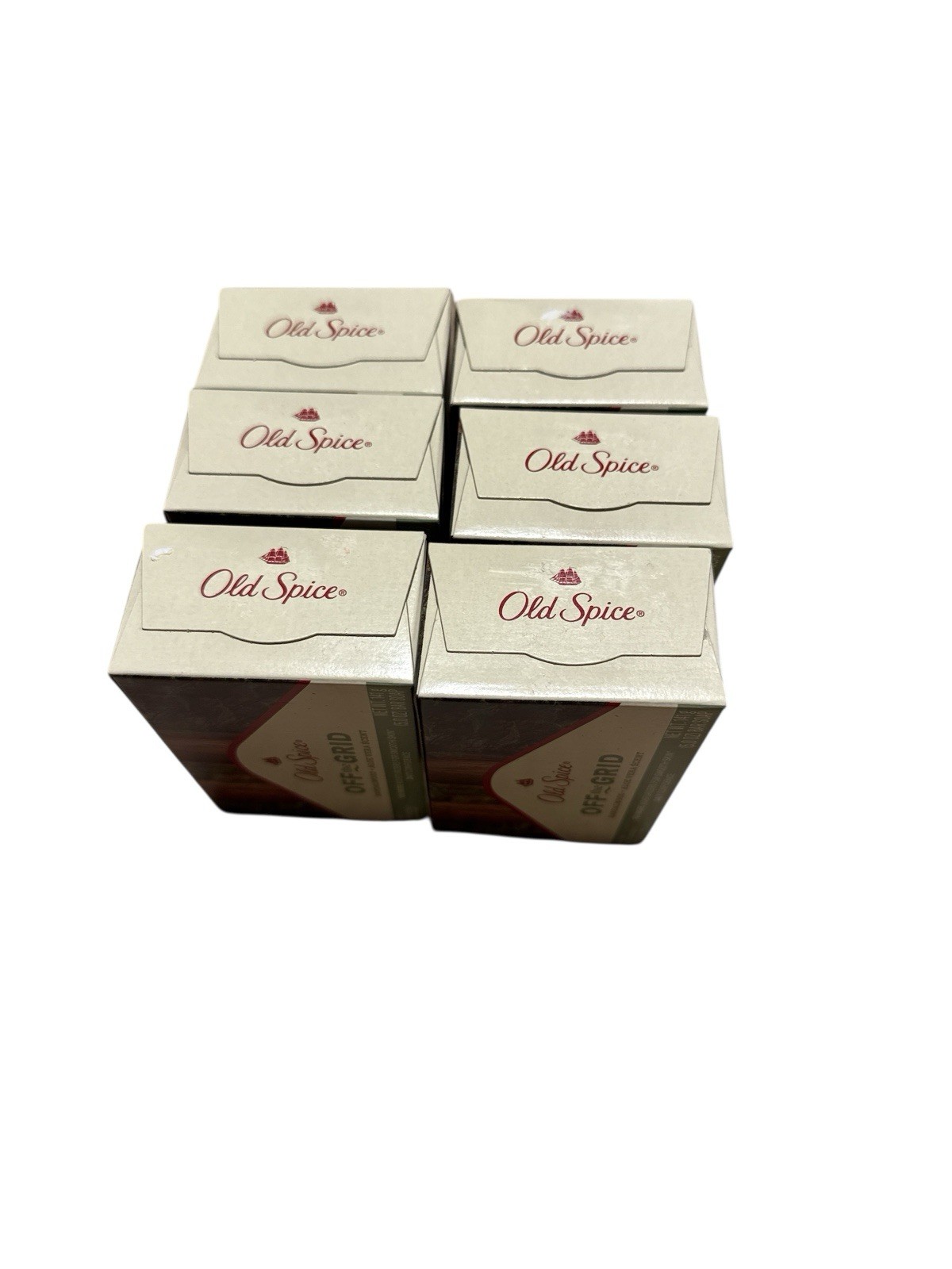 6 Old Spice Off the Grid Sandalwood + Aloe Vera Scent Bar Soap 5 oz. ea