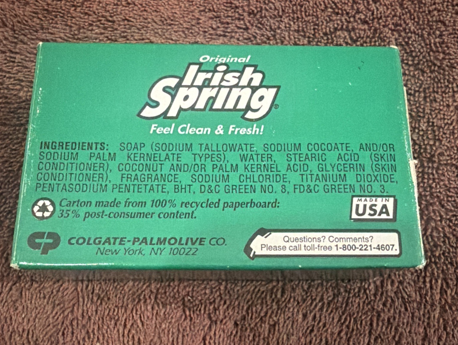 Vintage Irish Spring Bar Soap Mixed Lot of 8 Total Bars Package Bar NOS New