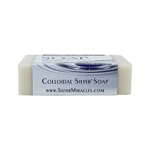 Colloidal Silver Soap Bar with Tea Tree Oil Natural Gentle Cleansing