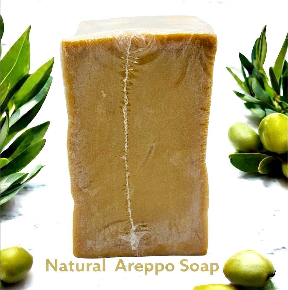 Natural Areppo Olive Oil Soap 190-200g 1 Bar Pure Olive Oil 99% Laurel 1% NEW