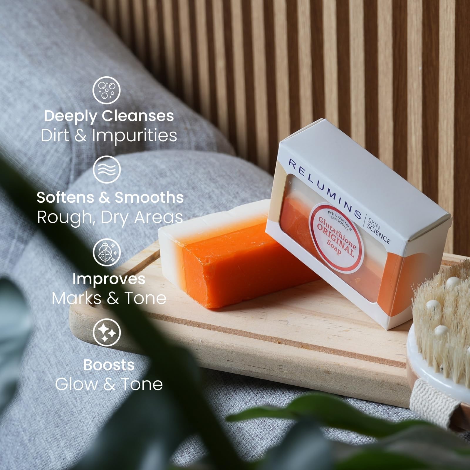 Relumins Kojic Acid & Glutathione Dual Lightening Bleaching Soap