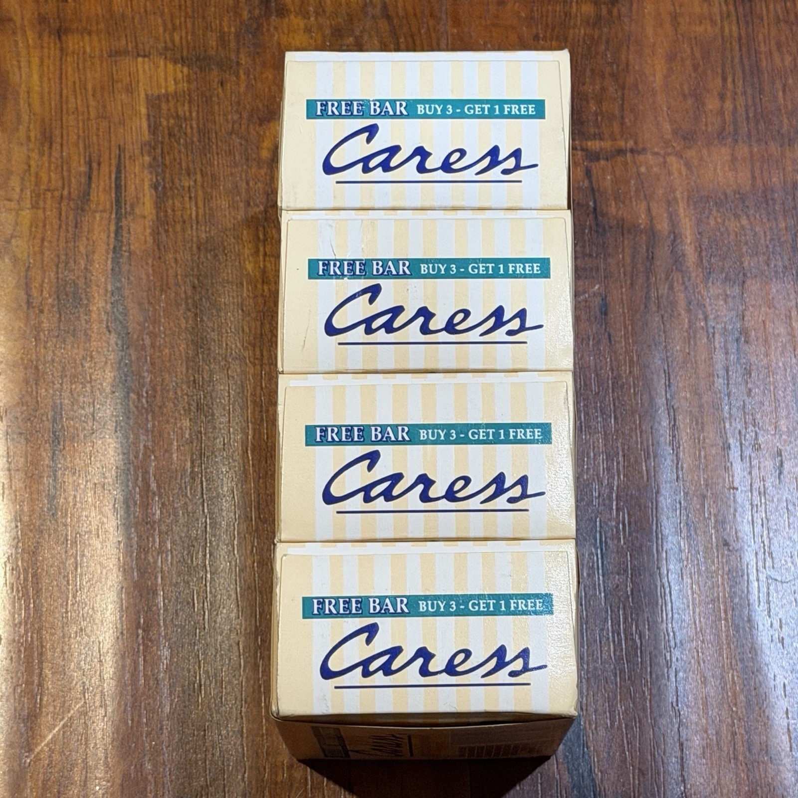 Vintage 4-Pack 1995 Caress 3.5 Oz Bath Oil Body Bars Original Peach Soap – NOS