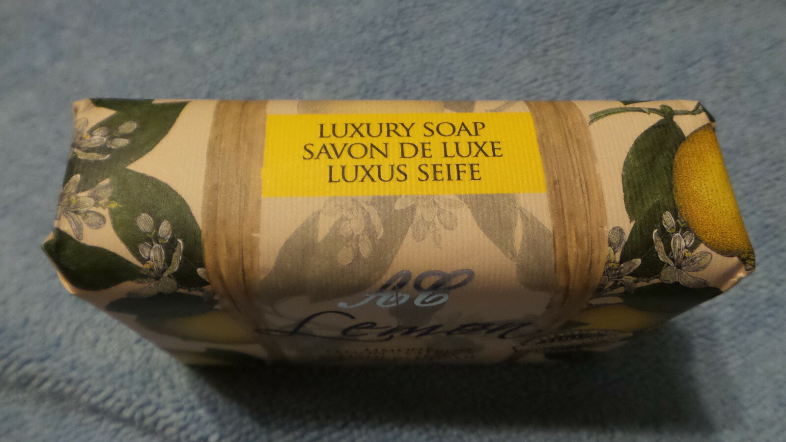 Lemon Luxury Soap Bar Saponerie Mario Fissi Hand Made Made Italy 10.5 oz New