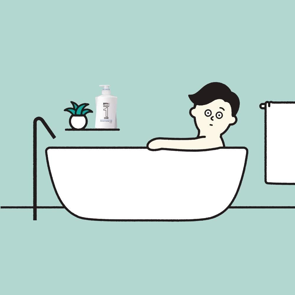 Men’s Biore One ONE All-in-One Whole Body Cleanser Hair and Skin Smooth Type