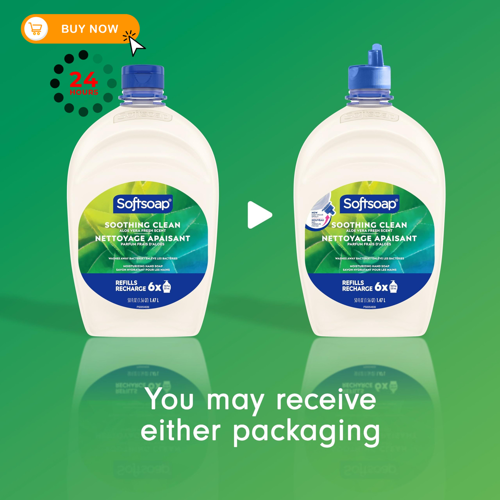 Softsoap Soothing Clean Liquid Hand Soap with New Easy 50 Fl Oz (Pack of 2)