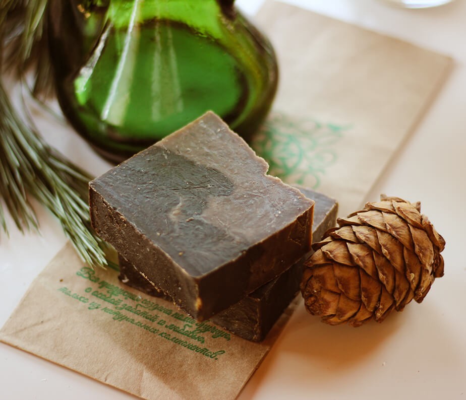 Natural Birch Tar Soap 3Pack Organic Antiseptic Soap Bar 140g x 3 Дегтярное Мыло