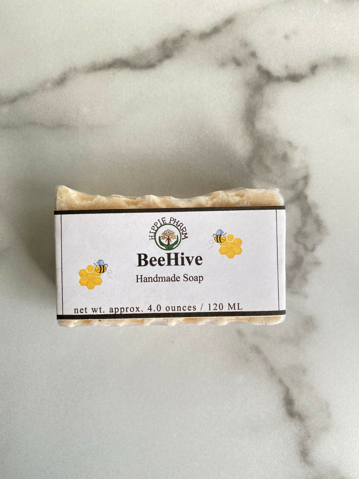 BeeHive Soap Vegan Lot of 4-4 oz handcrafted all natural made with Raw Honey 