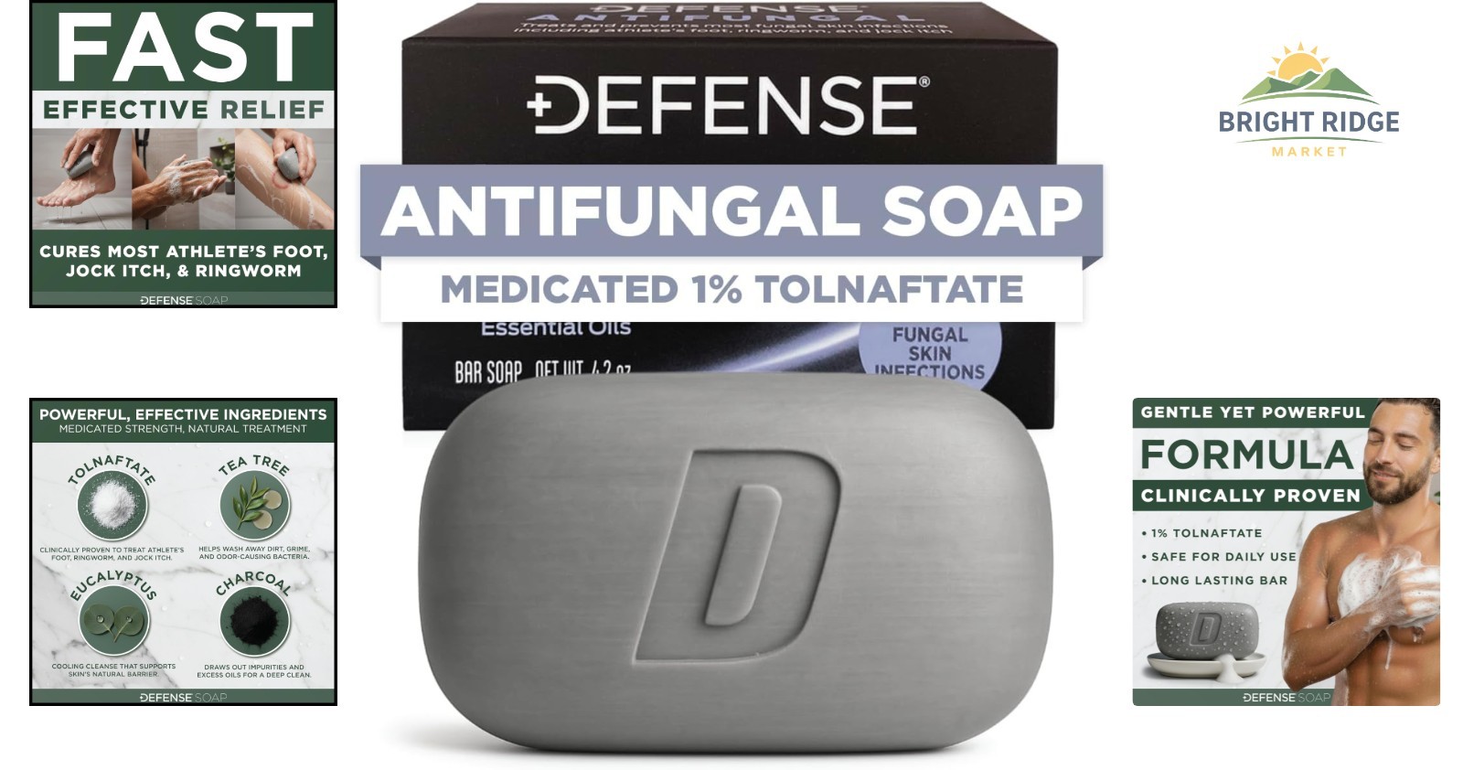 Clinically Proven Medicated Soap for Jock Itch, Athlete’s Foot and Ringworm