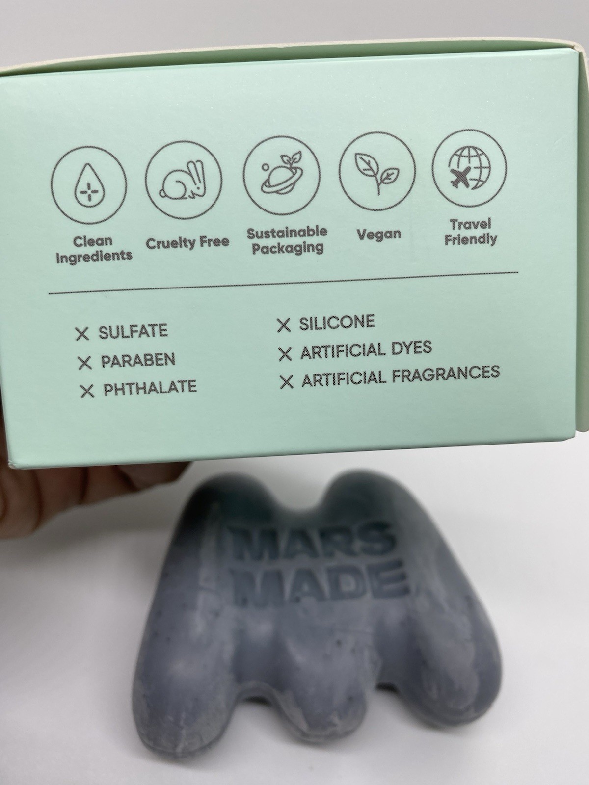 Mars Made Niacinamide Facial Bar Soap Black Sesame Vegan 3.35 oz Exp 07/2028