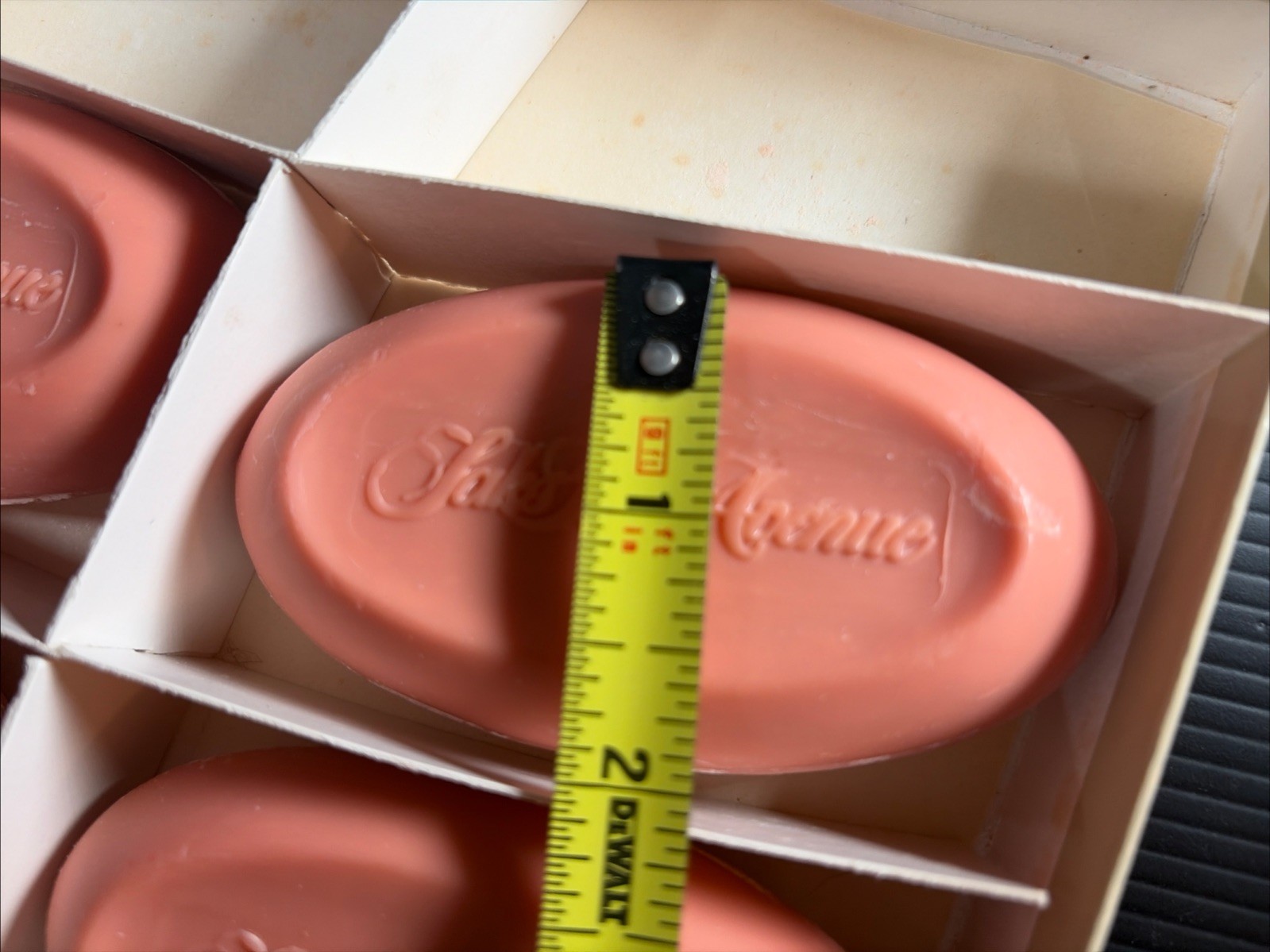9 Vtg Soap Bars Saks Fifth Avenue Set Pink American Beauty Rose Scented