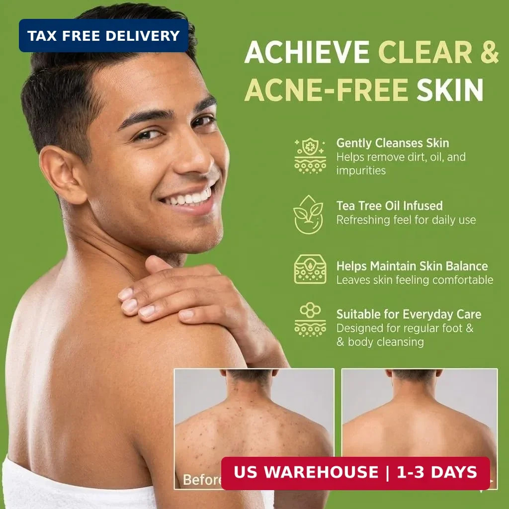 Antifungal Relief Soap Bar, Tea Tree Oil Soap, Natural Foot & Body Soaps for Hea
