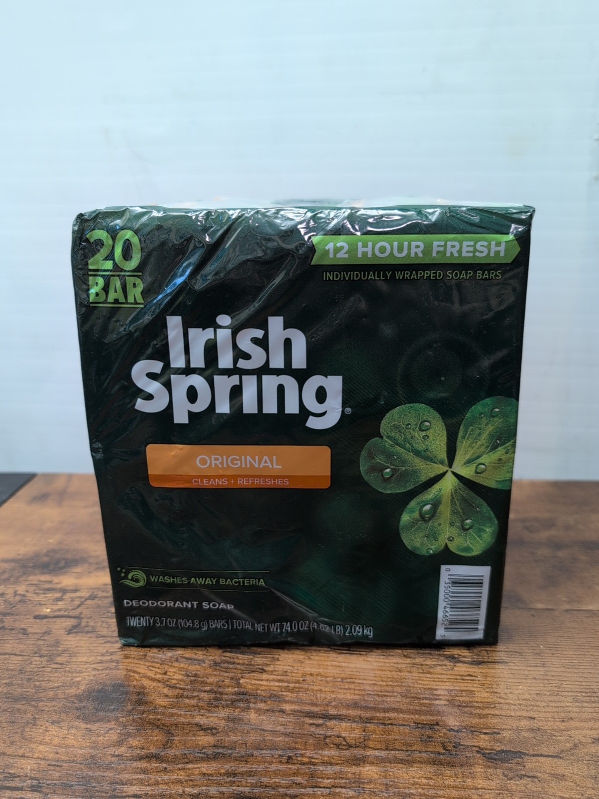 Irish Spring Bar Soap 20 Pack Old Formula *No Linseed* 3.7 oz Bars Sealed 74 oz